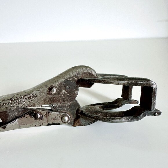 VINTAGE PETERSON MFG VISE GRIP DEWITT NEBRASKA #9 WELDING CLAMP LOCKING - Picture 5 of 11